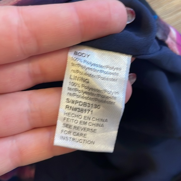 Luca Couture Watercolor Low Cut Sheer Arm Romper - Picture 13 of 15